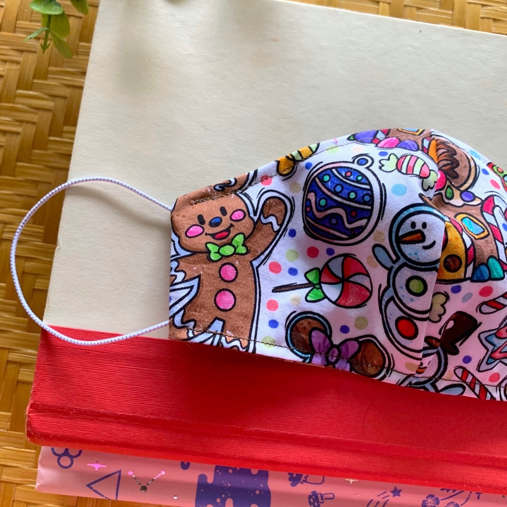 SOLD ON ETSY Disney Christmas Face Mask - Picture 2 of 6